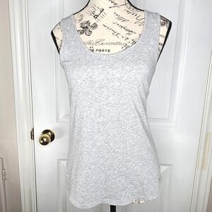 Lucky Brand Light Gray Athleisure Women's Tank Top Size S